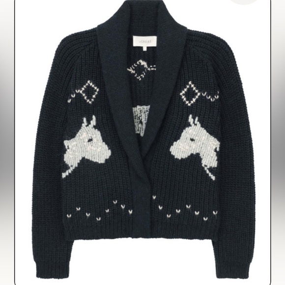 THE GREAT. Navy and White Sweater - Picture 7 of 8